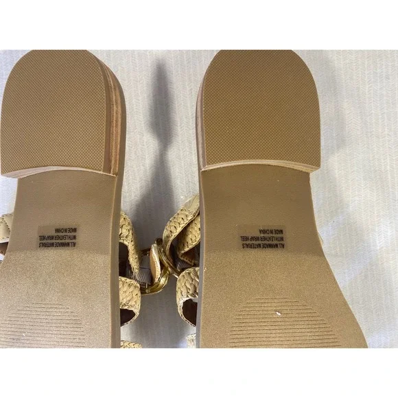 Dolce Vita Woven Raffia Fisherman Sandals Coastal Resort Boho WMS 10 - Picture 3 of 7